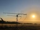 The satellite station’s antenna array (photo by Bill Frantz)